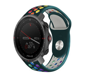 Strap-it Bracelet sport Polar Grit X Pro (vert pin/coloré)