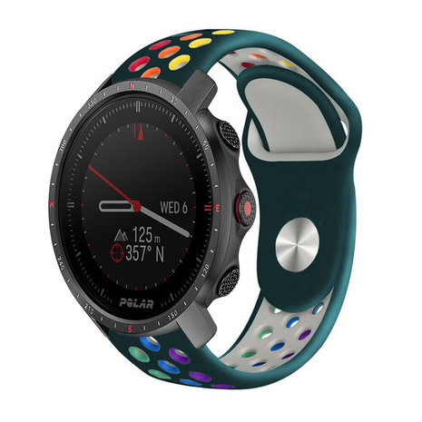Strap-it Strap-it Bracelet sport Polar Grit X Pro (vert pin/coloré)