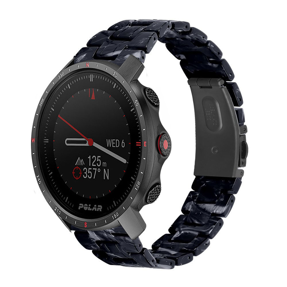 Strap-it Strap-it Bracelet résine Polar Grit X Pro (noir/blanc) Strap-it Strap-it Bracelet résine Polar Grit X Pro (noir/blanc)