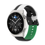 Strap-it Bracelet triple sport Huawei Watch GT 3 Pro 46mm (noir-blanc-vert)
