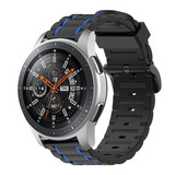 Strap-it Bracelet sport à boucle Samsung Galaxy Watch 46mm (noir/bleu)