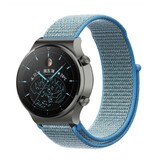 Strap-it Bracelet nylon Huawei Watch GT 2 Pro (bleu)