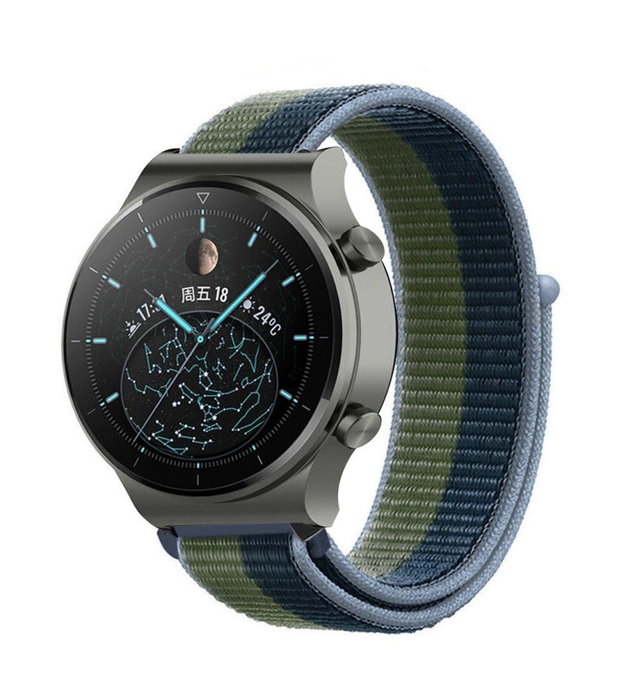 Strap-it Strap-it Bracelet nylon Huawei Watch GT 2 Pro (vert mousse) Strap-it Strap-it Bracelet nylon Huawei Watch GT 2 Pro (vert mousse)
