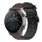 Strap-it Bracelet sport à boucle Huawei Watch GT 2 Pro (noir/rouge)