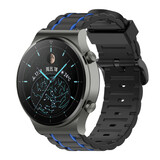Strap-it Bracelet sport à boucle Huawei Watch GT 2 Pro (noir/bleu)