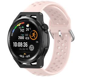 Strap-it Bracelet silicone avec trous Huawei Watch GT Runner (rose)