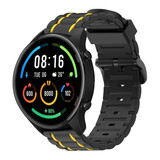 Strap-it Bracelet sport à boucle Xiaomi Mi Watch (noir/jaune) Strap-it Bracelet sport à boucle Xiaomi Mi Watch (noir/jaune)