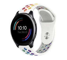 Strap-it Bracelet sport OnePlus Watch (blanc/coloré)