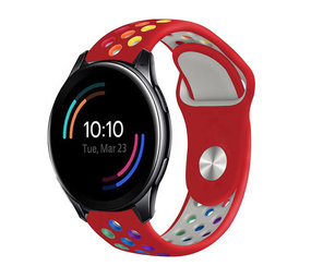 Strap-it Bracelet sport OnePlus Watch (rouge/coloré)