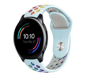 Strap-it Bracelet sport OnePlus Watch (bleu clair/coloré)
