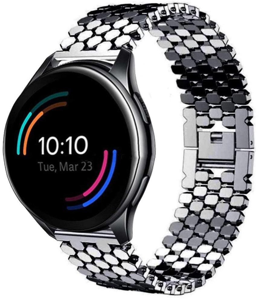 Strap-it Strap-it Bracelet acier poisson OnePlus Watch (noir)