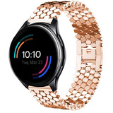 Strap-it Bracelet acier poisson OnePlus Watch (or rose)