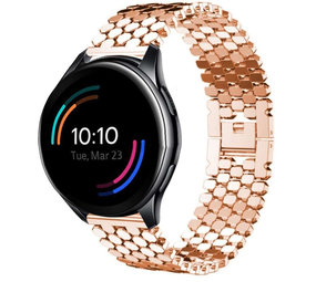 Strap-it Bracelet acier poisson OnePlus Watch (or rose)