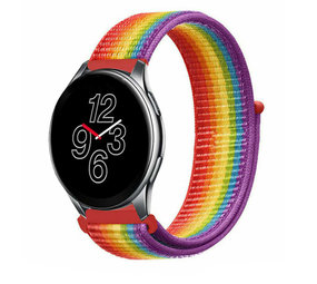 Strap-it Bracelet nylon OnePlus Watch (arc-en-ciel)