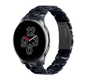 Strap-it Bracelet résine OnePlus Watch (noir/blanc)