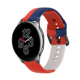 Strap-it Bracelet sport triple OnePlus Watch (rouge-blanc-bleu)