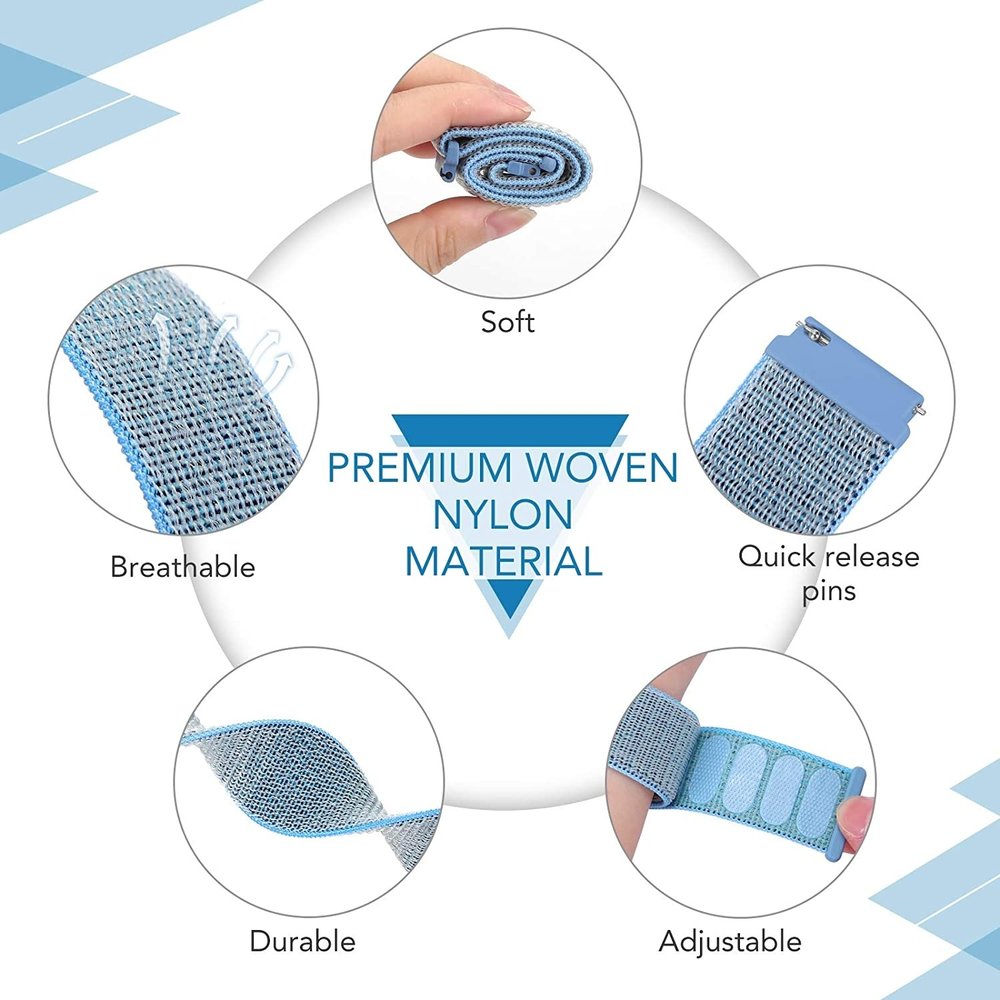 Strap-it Strap-it Bracelet nylon Polar Vantage M (bleu)