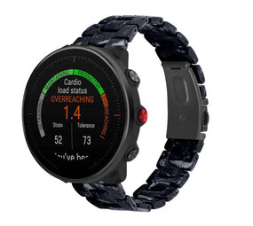 Strap-it Bracelet résine Polar Vantage M (noir/blanc)