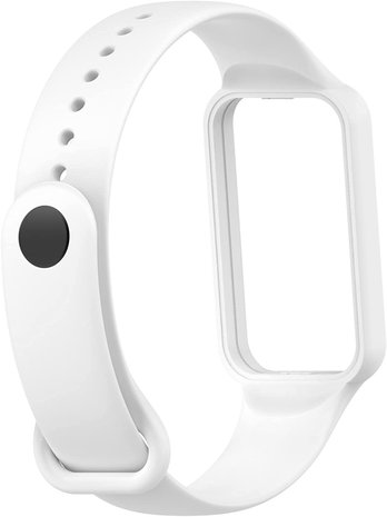 Strap-it Strap-it Bracelet silicone Amazfit Band 7 (blanc)