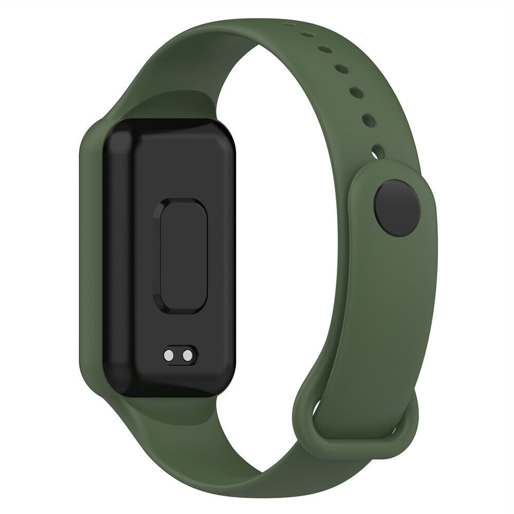 Strap-it Strap-it Bracelet silicone Amazfit Band 7 (vert armée)