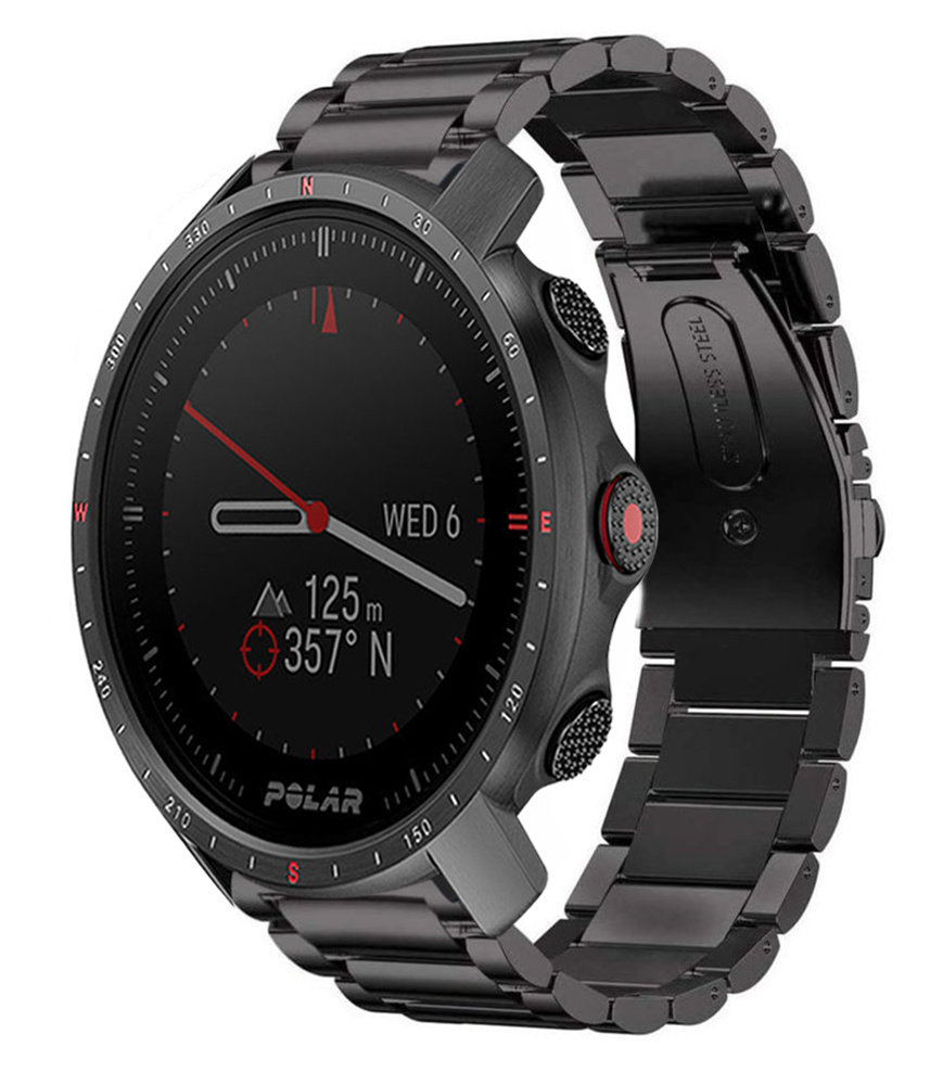 Strap-it Strap-it Bracelet titane Polar Grit X Pro (noir) Strap-it Strap-it Bracelet titane Polar Grit X Pro (noir)