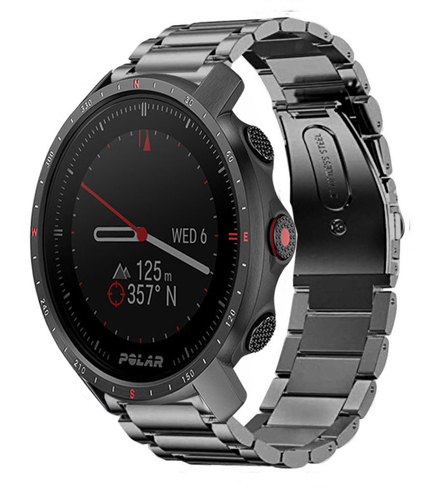 Strap-it Strap-it Bracelet titane Polar Grit X Pro (gris)