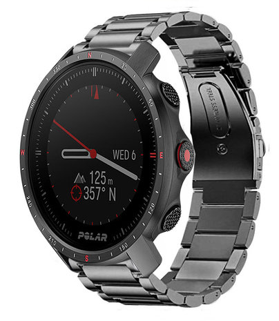 Strap-it Strap-it Bracelet titane Polar Grit X Pro (gris)