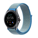 Strap-it Bracelet nylon Fossil Gen 5e 44mm (bleu)