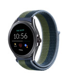 Strap-it Bracelet nylon Fossil Gen 5e 44mm (vert mousse)