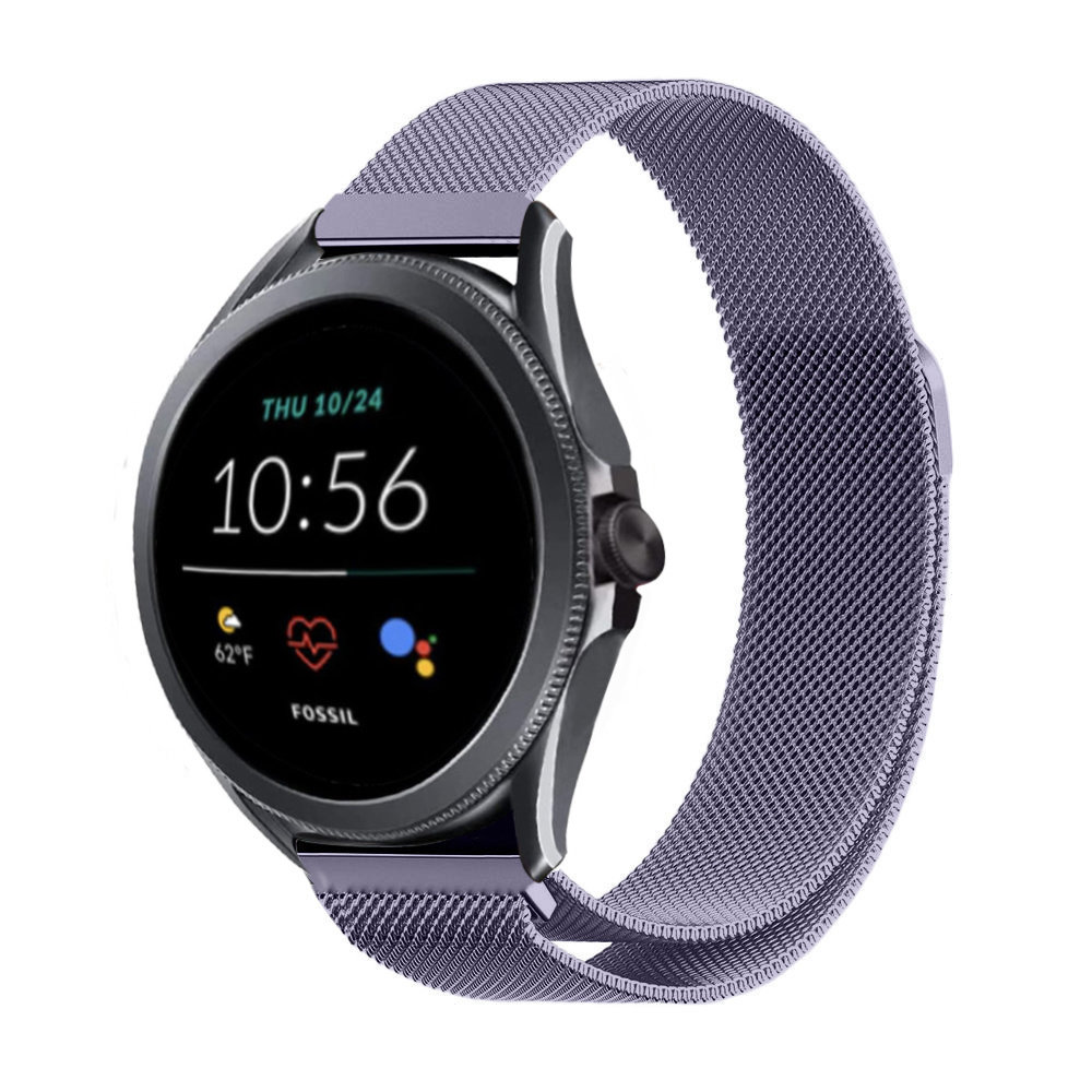 Strap-it Strap-it Fossil Gen 5e Bracelet Milanais 44mm (violet clair)