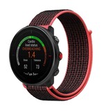 Strap-it Bracelet nylon Polar Vantage M (noir/rouge)