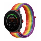 Strap-it Bracelet nylon Polar Vantage M (arc-en-ciel)