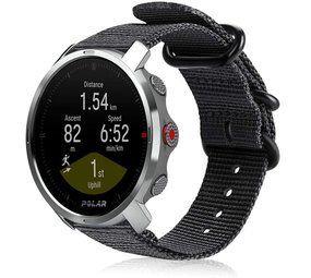 Strap-it Bracelet nylon à boucle Polar Grit X (noir)