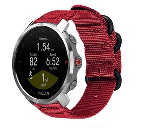 Strap-it Bracelet nylon à boucle Polar Grit X (rouge)