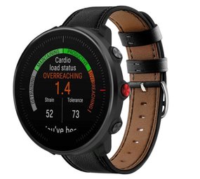 Strap-it Bracelet cuir Polar Vantage M (noir élégant)