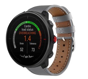 Strap-it Bracelet cuir Polar Vantage M (gris)