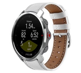 Strap-it Bracelet cuir Polar Grit X (blanc)