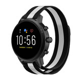 Strap-it Bracelet Milanais Fossil Gen 5 (noir/blanc)