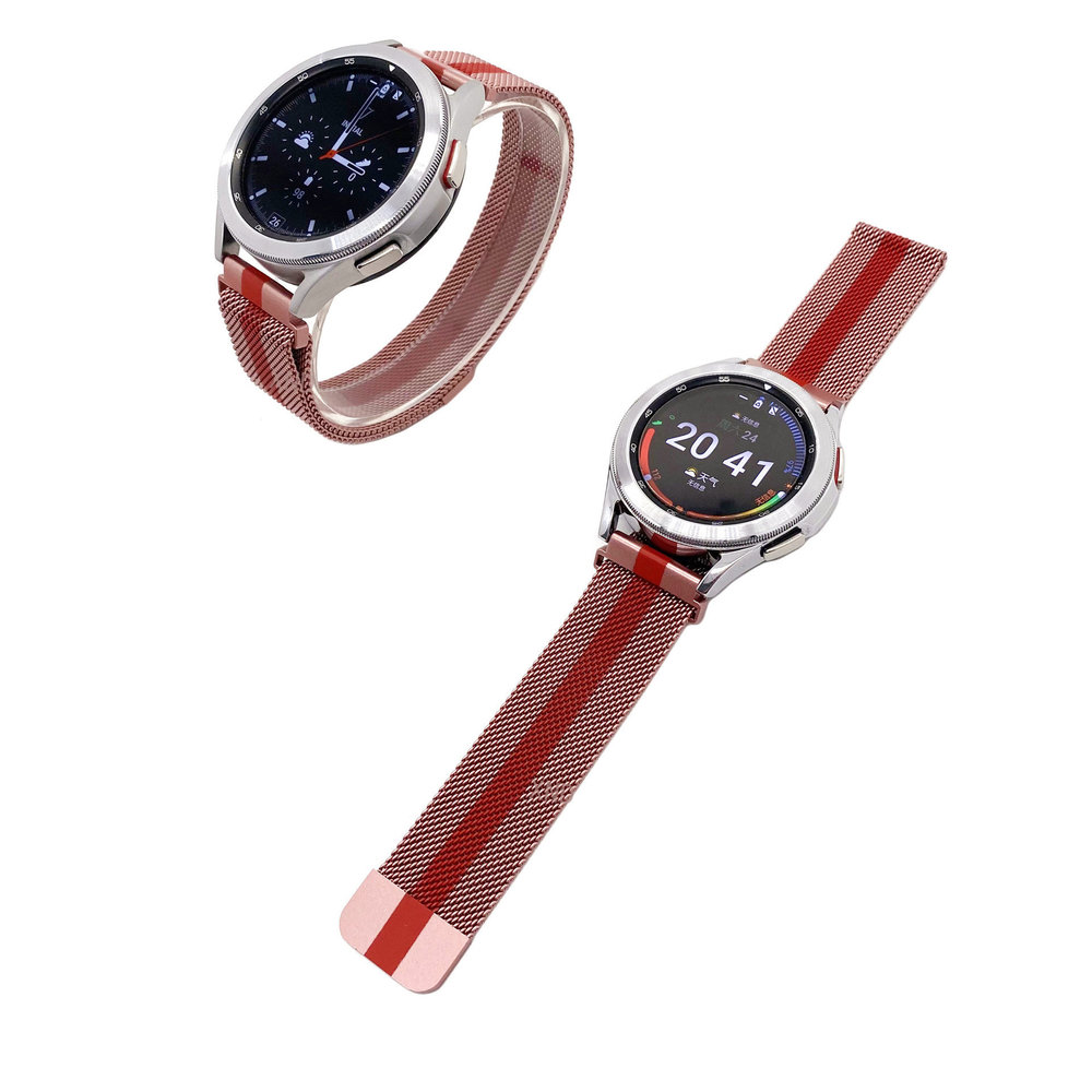 Strap-it Strap-it Bracelet Milanais OnePlus Watch (rouge/rose) Strap-it Strap-it Bracelet Milanais OnePlus Watch (rouge/rose)