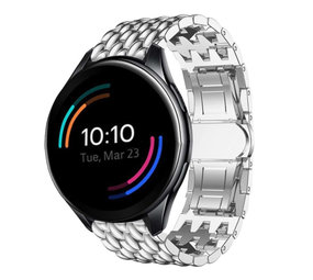 Strap-it Bracelet acier dragon OnePlus Watch (argent)