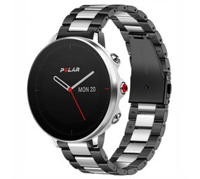 Strap-it Bracelet acier Polar Grit X (noir/argent)