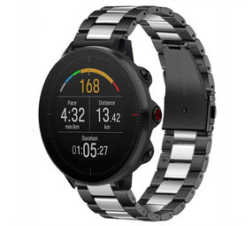 Strap-it Bracelet acier Polar Vantage M (noir/argent)