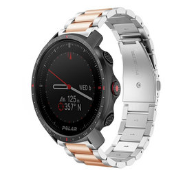 Strap-it Bracelet acier Polar Grit X Pro (argent/or rose)