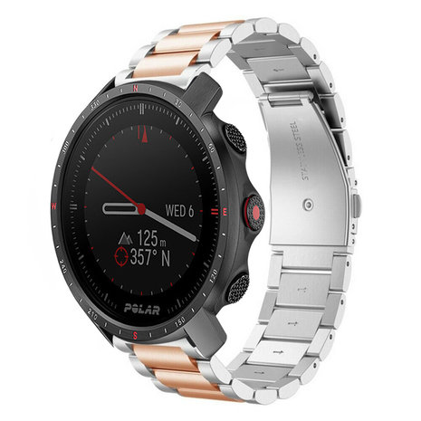 Strap-it Strap-it Bracelet acier Polar Grit X Pro (argent/or rose)