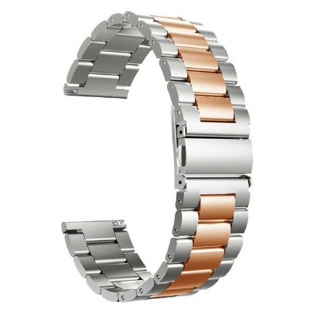 Strap-it Strap-it Bracelet acier OnePlus Watch (argent/or rose)