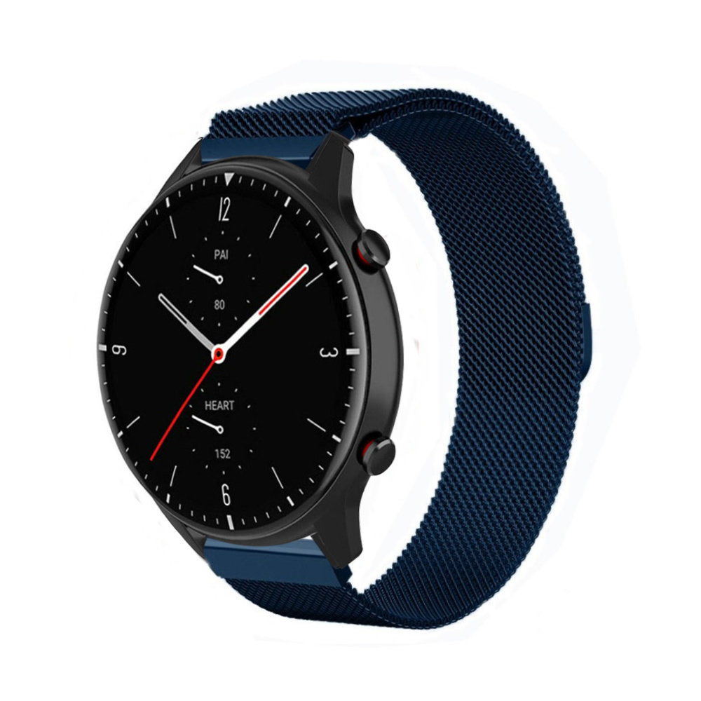 Strap-it Strap-it Bracelet Milanais Amazfit GTR 2 (bleu)