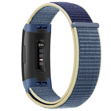 Strap-it Strap-it Bracelet nylon Fitbit Charge 3 (océan bleu)