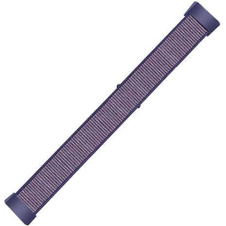 Strap-it Strap-it Bracelet nylon Fitbit Charge 4 (bleu foncé)