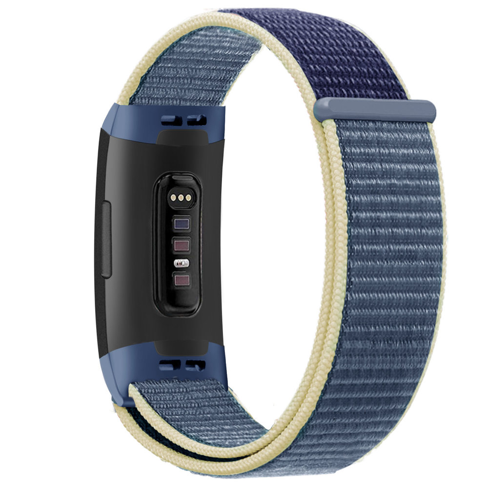 Strap-it Strap-it Bracelet nylon Fitbit Charge 4 (océan bleu)