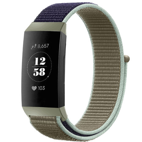 Bracelet nylon Fitbit Charge 4 (kaki) 